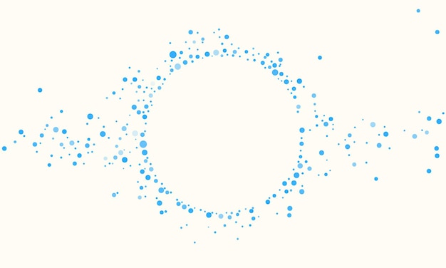 Fondo de puntos aleatorios azules abstractos Plantillas de diseño de vectores creativos