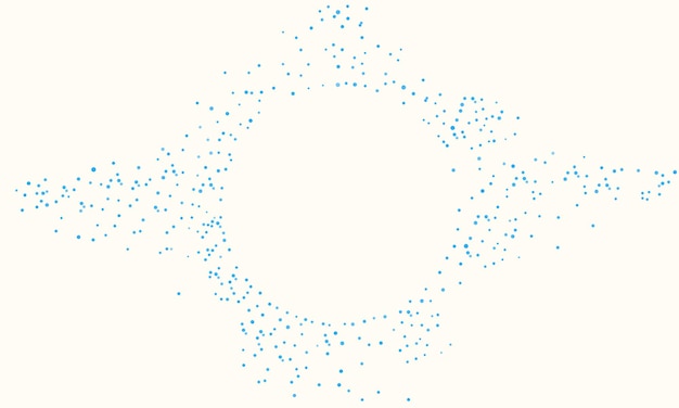 Fondo de puntos aleatorios azules abstractos Plantillas de diseño de vectores creativos