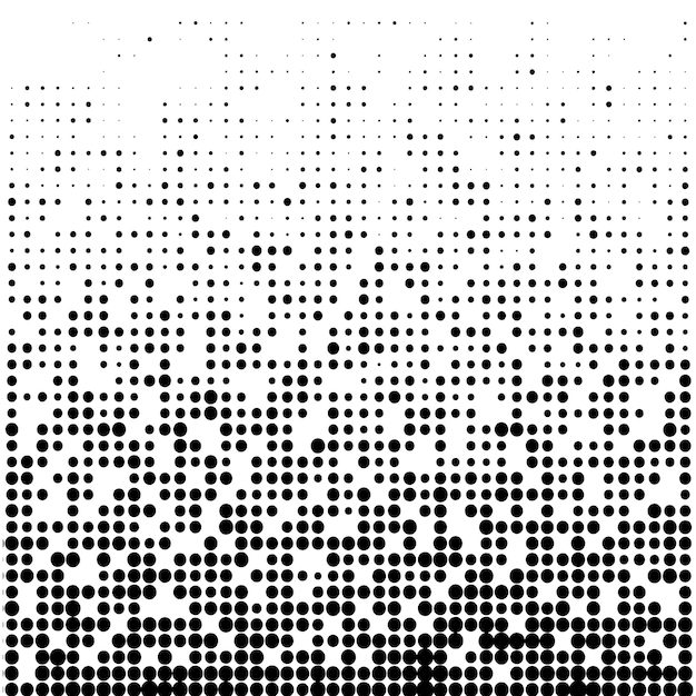 Vector fondo de puntos blancos y negros puntos de problemas de superposición de medios tonos textura abstracta moderna