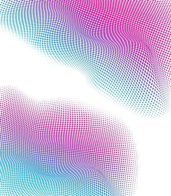fondo de puntos con gradiente de medio tono