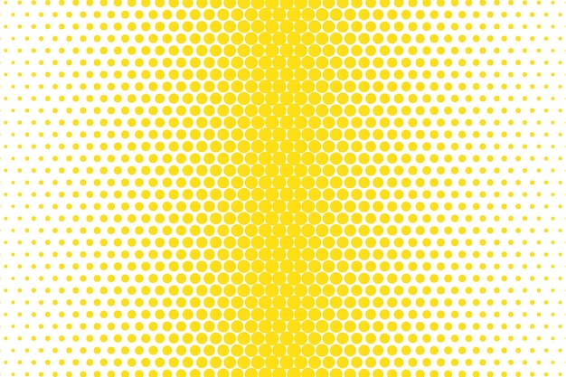 Fondo de puntos de medio tono amarillo