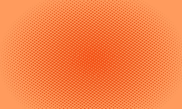 Fondo de puntos naranja vintage colorido vector