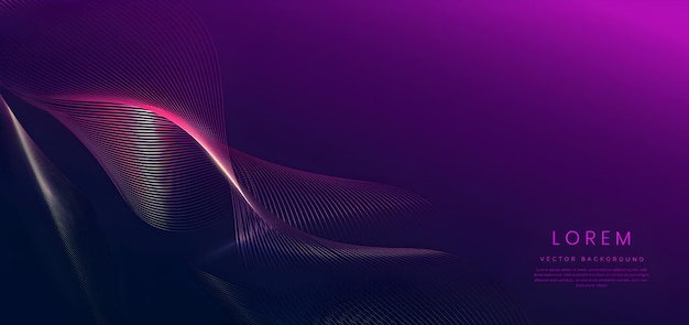 Fondo púrpura abstracto con diseño de onda