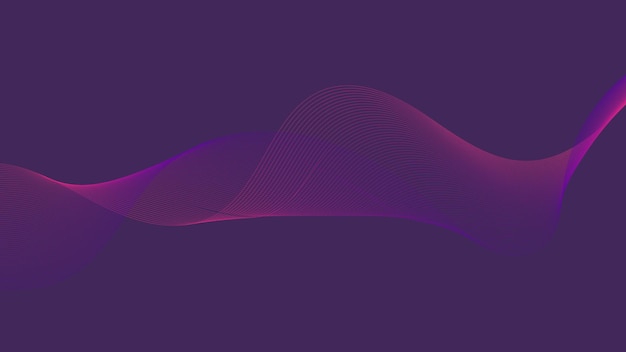 fondo púrpura abstracto con patrón de líneas de onda para la decoración de diseño gráfico moderno