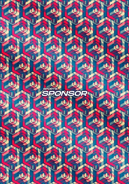 Fondo Púrpura Azul Hexagonal