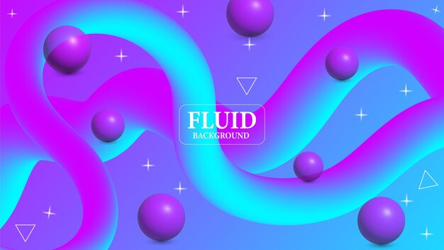 un fondo púrpura con círculos púrpuras y rosas y un diseño fluido de fondo púrpuro y azul