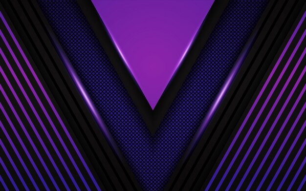 Vector fondo púrpura claro geométrico abstracto con capas triangulares