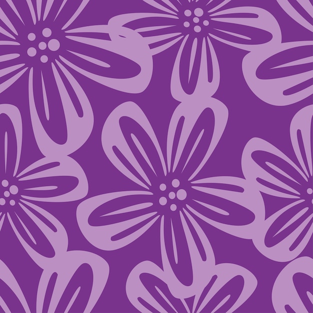 un fondo púrpura con una flor púrpura y una flores púrpuras