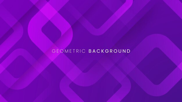 Fondo púrpura geométrico abstracto con vector de fondo en forma de triángulo