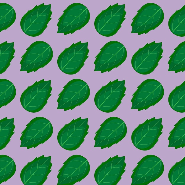 un fondo púrpura con hojas verdes que dicen hoja