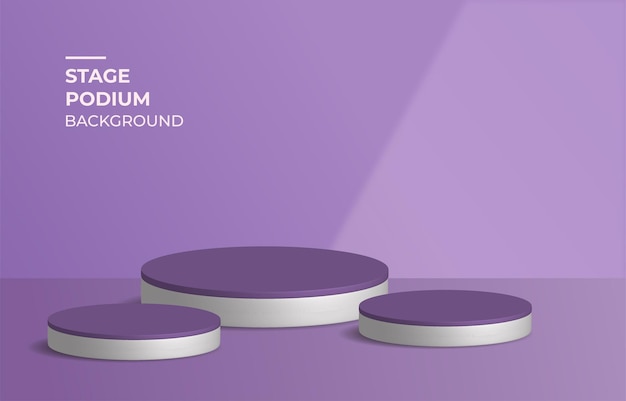 Vector fondo púrpura minimalista moderno de lujo de podio