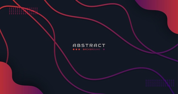 Fondo púrpura mínimo con fondo de onda degradado de forma de línea abstracta