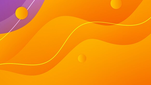 Fondo púrpura y naranja abstracto Fondo ondulado colorido abstracto Fondo de negocios Tecnología futurista concepto de alta tecnología digital Banner de sitio web y fondo de folleto