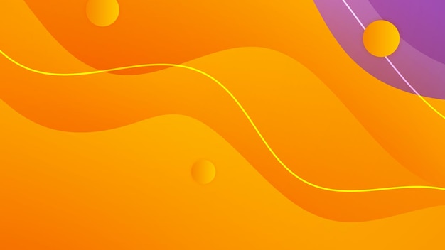 Fondo púrpura y naranja abstracto Fondo ondulado colorido abstracto Fondo de negocios Tecnología futurista concepto de alta tecnología digital Banner de sitio web y fondo de folleto