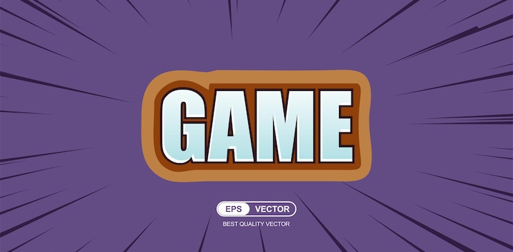 Vector un fondo púrpura con la palabra juego en él