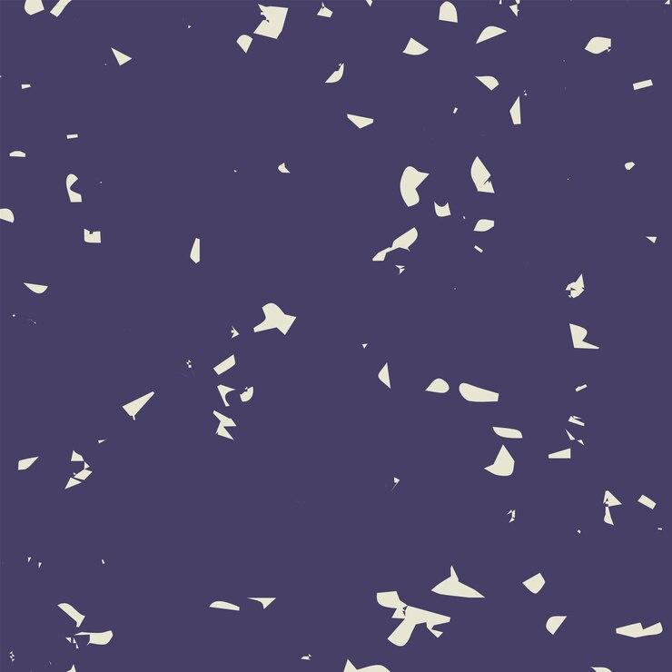 un fondo púrpura con unas pocas piezas de papel con unas pocas pequeñas piezas de papel en él