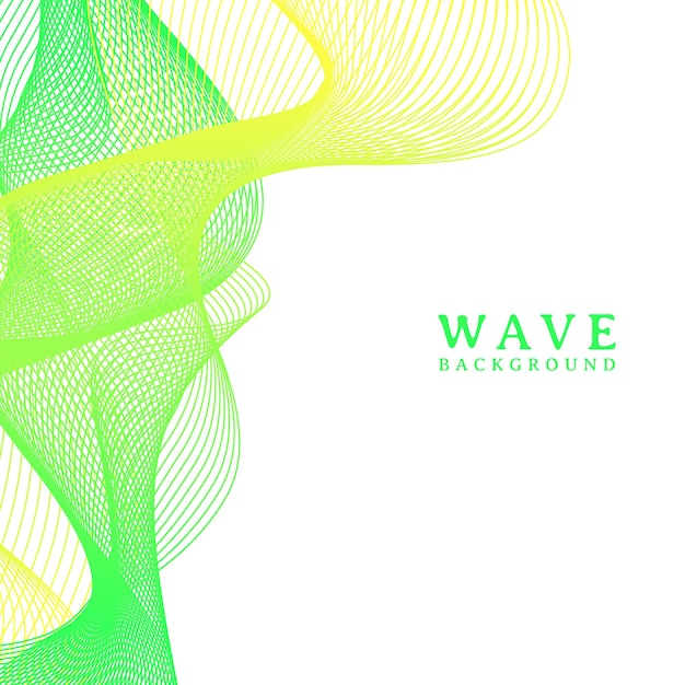Vector fondo que fluye de la línea ondulada colorida abstracta, fondo de la línea de la onda aislado en el fondo blanco