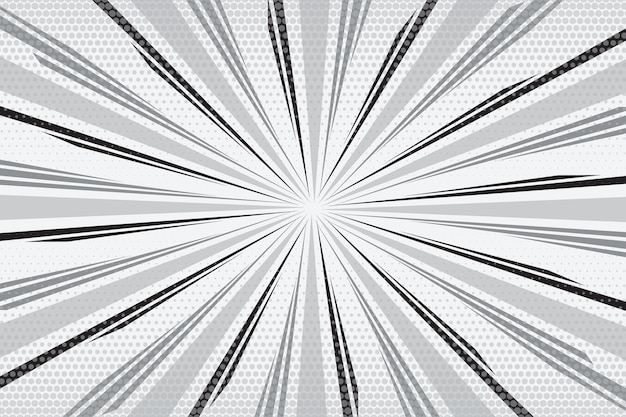 Fondo radial de la tira del arte pop del cómic