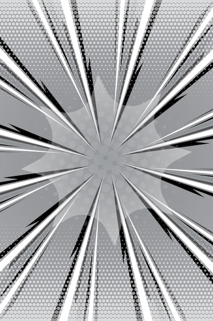 Fondo radial de la tira del arte pop del cómic