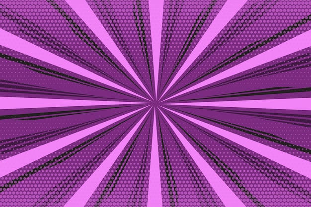 Fondo radial de la tira del arte pop del cómic