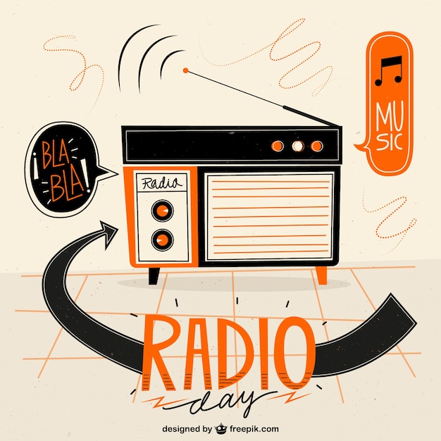 Vector fondo de radio geométrica