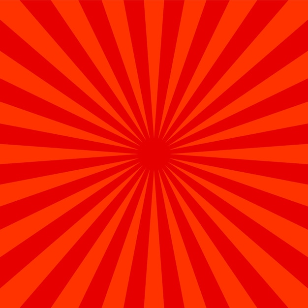Fondo de ráfaga roja Diseño de rayas abstracto retro