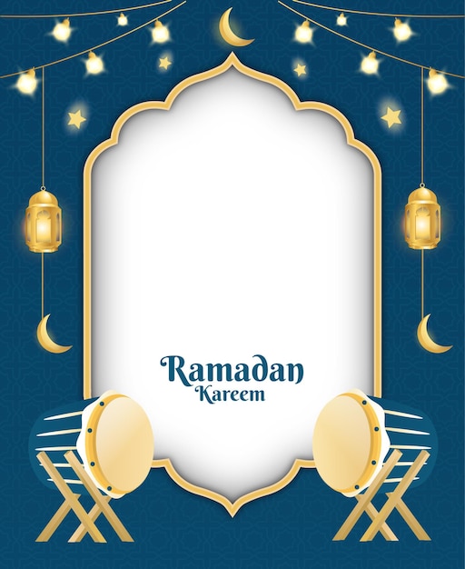 Fondo de ramadán con espacio vacío