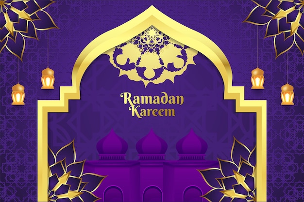 Fondo de ramadán de estilo islámico