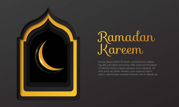 Vector fondo de ramadán kareem para celebrar el ramadán