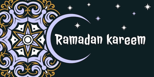 Fondo ramadan kareem ilustración vectorial