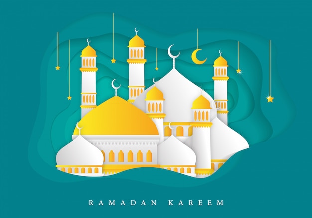 Fondo de ramadan kareem islámico