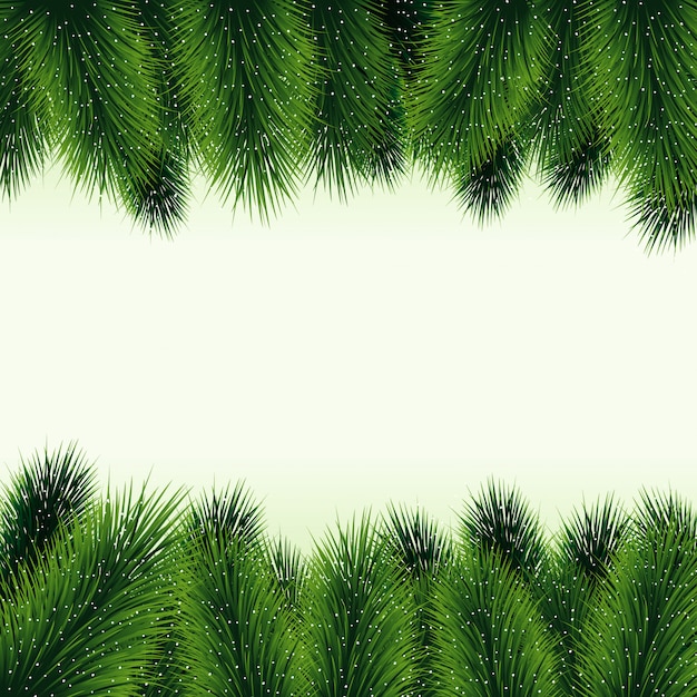 Vector fondo de ramas de árbol de navidad