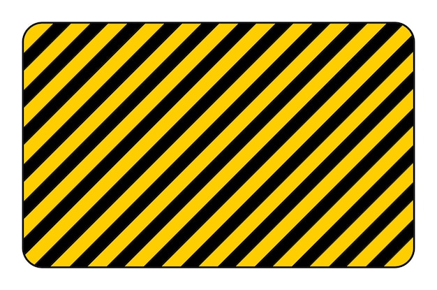 Vector fondo rayado de línea de advertencia negra y amarilla
