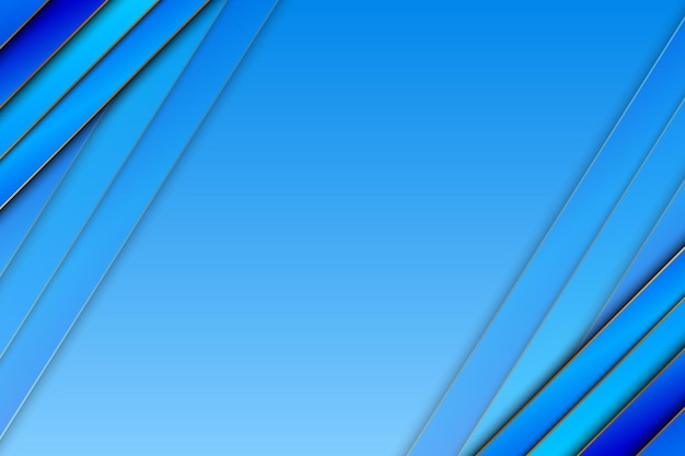 Fondo de rayas azules de lujo con líneas doradas. Ilustración vectorial.