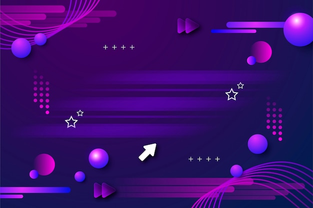 Fondo de rayas púrpuras en gradiente
