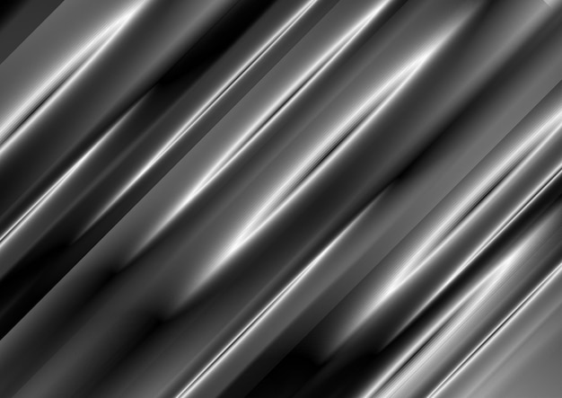 Vector fondo de rayas suaves abstracto gris oscuro