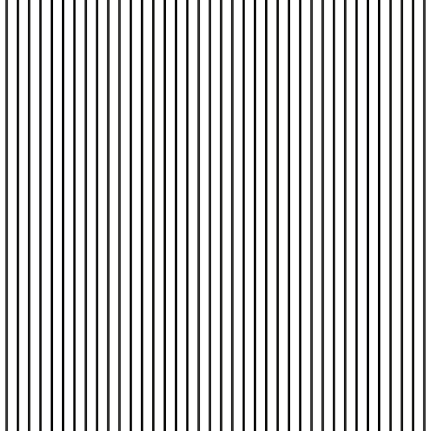 Fondo de rayas verticales patrón blanco y negro textura de línea delgada diseño vectorial mínimo