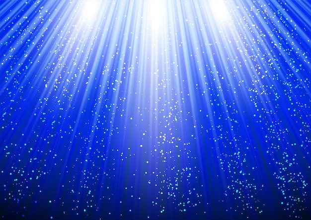 El fondo con rayos brillantes y brillo brillante