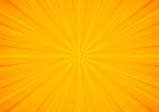 Fondo de rayos naranja y amarillo brillantes