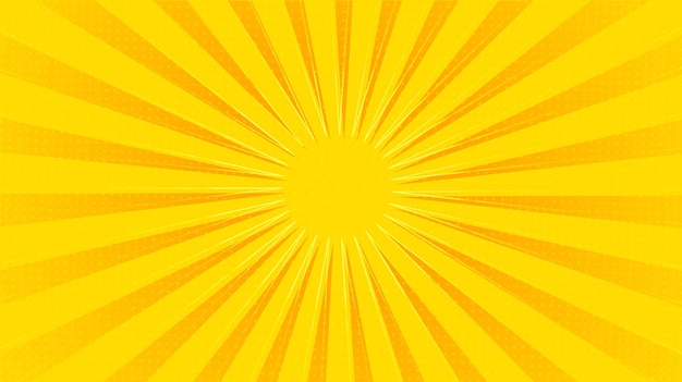 Vector fondo de rayos de sol amarillo vacío