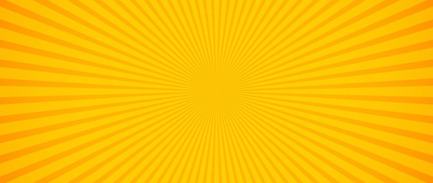 Fondo de rayos de sol Banner de verano