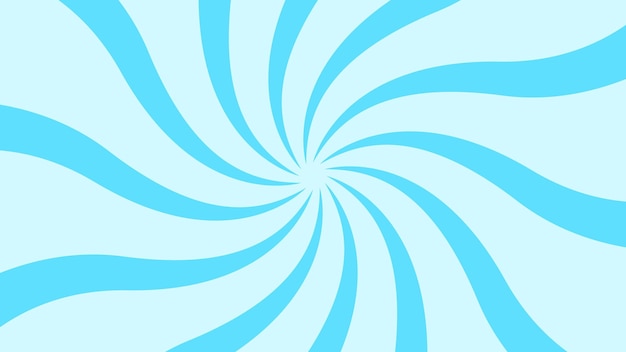 Fondo de rayos de sol de color caramelo Rayo de sol azul claro diseño de papel tapiz plantilla de líneas giratorias