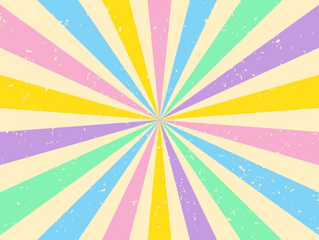 Fondo de rayos de sol de colores vibrantes