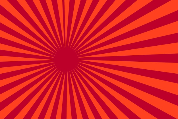 Fondo de rayos de sol rojos para una oferta o ventas con descuento