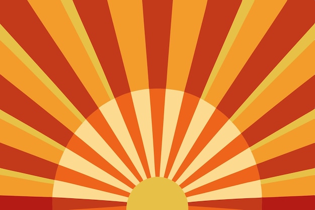 Fondo de rayos solares retro para carteles antiguos