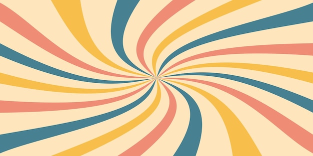 Fondo de rayos de verano retro en estilo plano Ilustración vectorial de Sunburst en fondo aislado Concepto de negocio de señales de sol