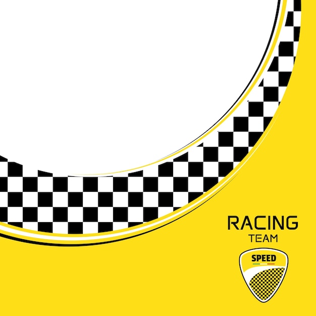 Fondo de raza a cuadros azul y amarillo