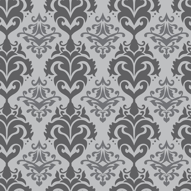 Vector fondo real impecable con elegantes motivos florales y remolinos en estilo islámico