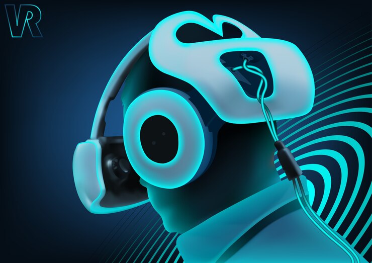 Vector fondo de realidad virtual