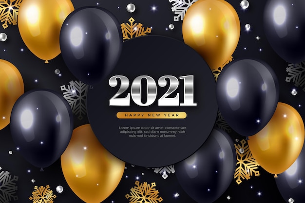 Fondo realista año nuevo 2021